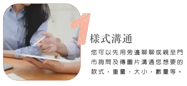 客製流程中的溝通示意